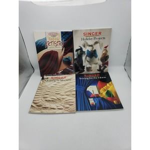 Singer Sewing Reference Library Learning Lot of 4 Books Holiday Projects Quilt